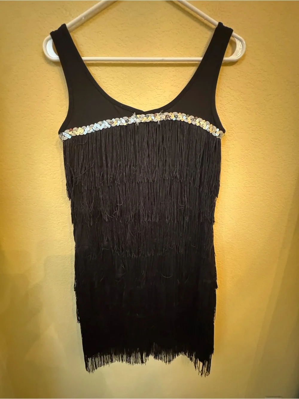 Spirit Halloween Flapper Fringed Dress Size Small - Picture 2 of 4